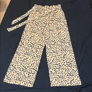 Vanilla Bay Animal Print Wide Leg Pants